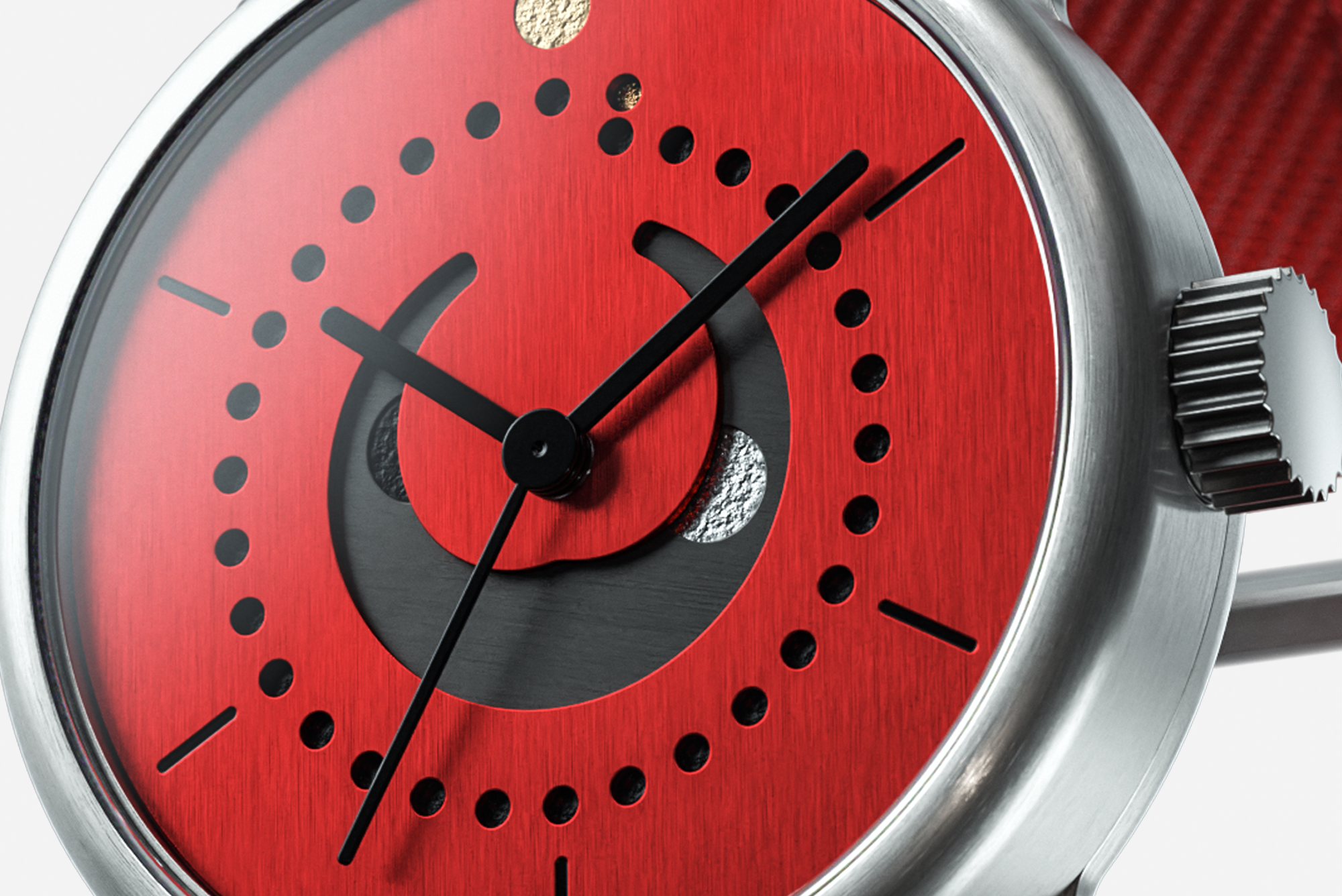 Moon Phase Special Red detail